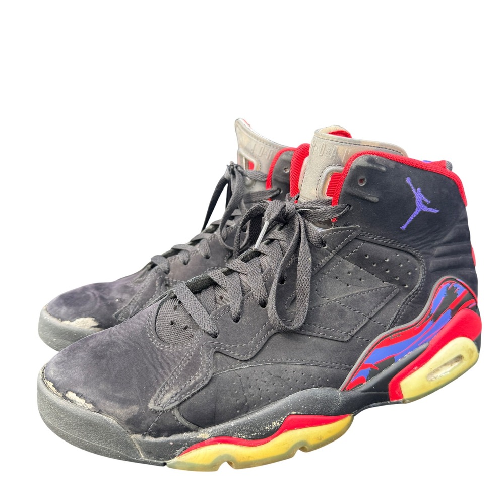 Air Jordan MVP 678 Raptors Mens 10.5 Black Red Purple Basketball Shoes